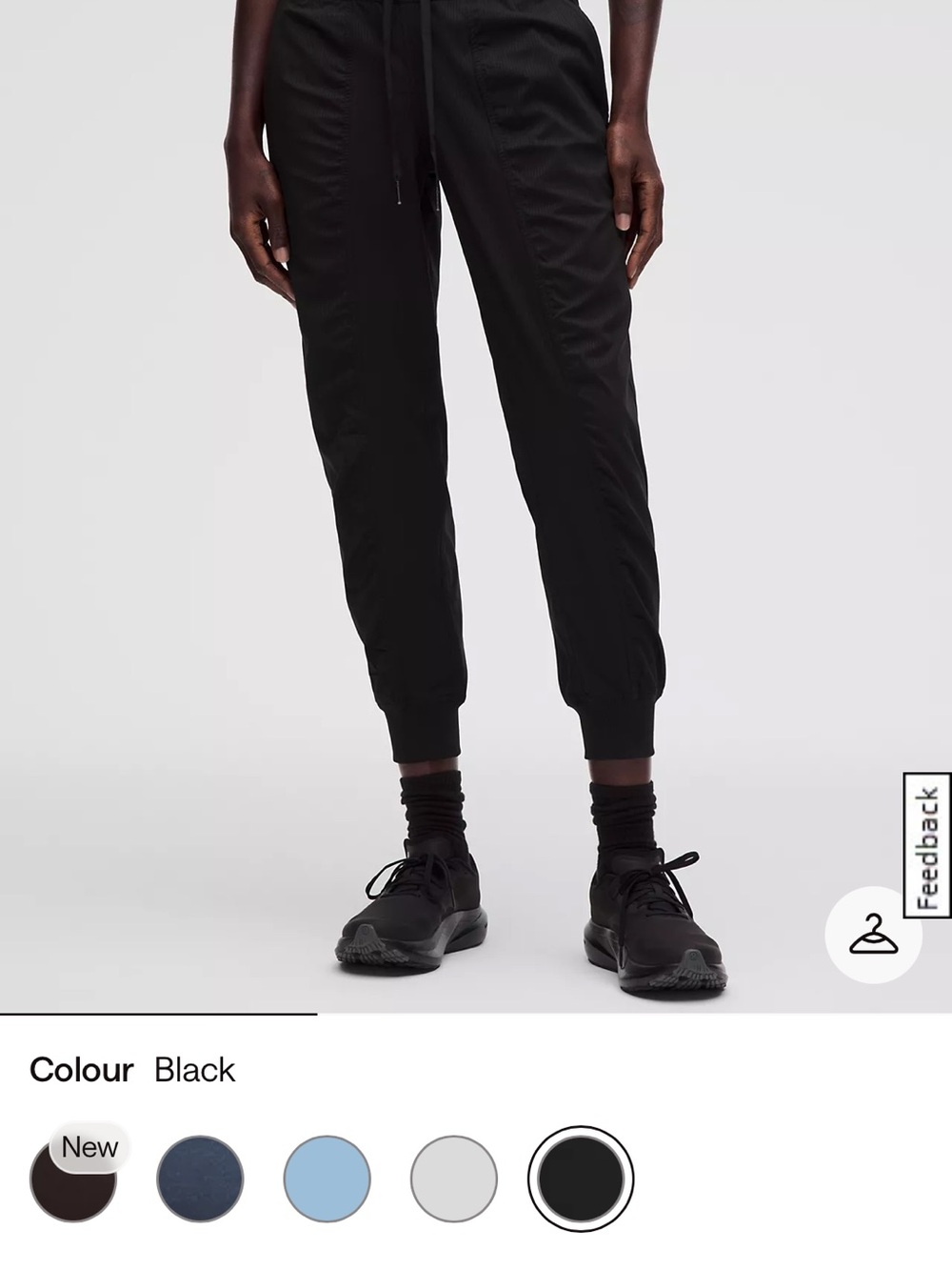 lululemon athletica Black Women's mid rise Jogger Track Pants